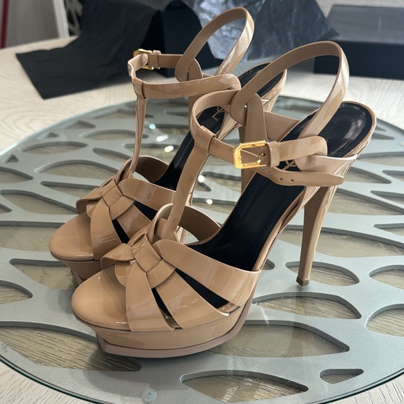 Nude YSL platform heels - Picture 3 of 7
